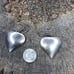 Vintage Taxco Mexican silver heart dangle earrings