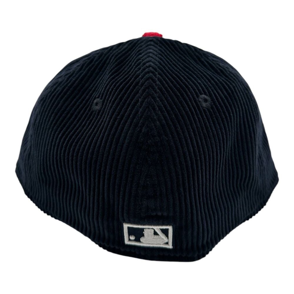 New Era 59Fifty Chicago White Sox Hat Cap 3/8 Navy Scarlet