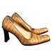 Vintage square toe pumps