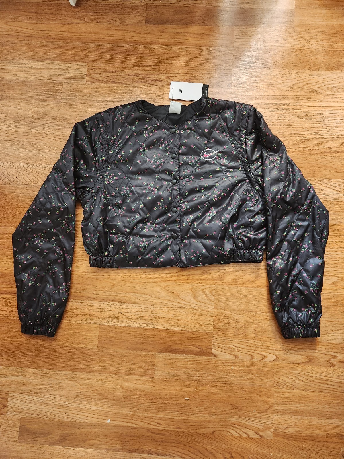 Nike Sportswear Icon Clash Floral Quilted Jacket (M)