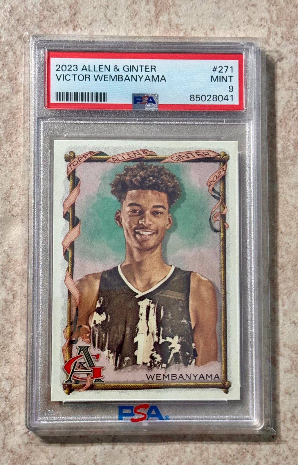 2023 Allen Ginter Victor Wembanyama Rookie Rc #271 PSA 9 Mint
