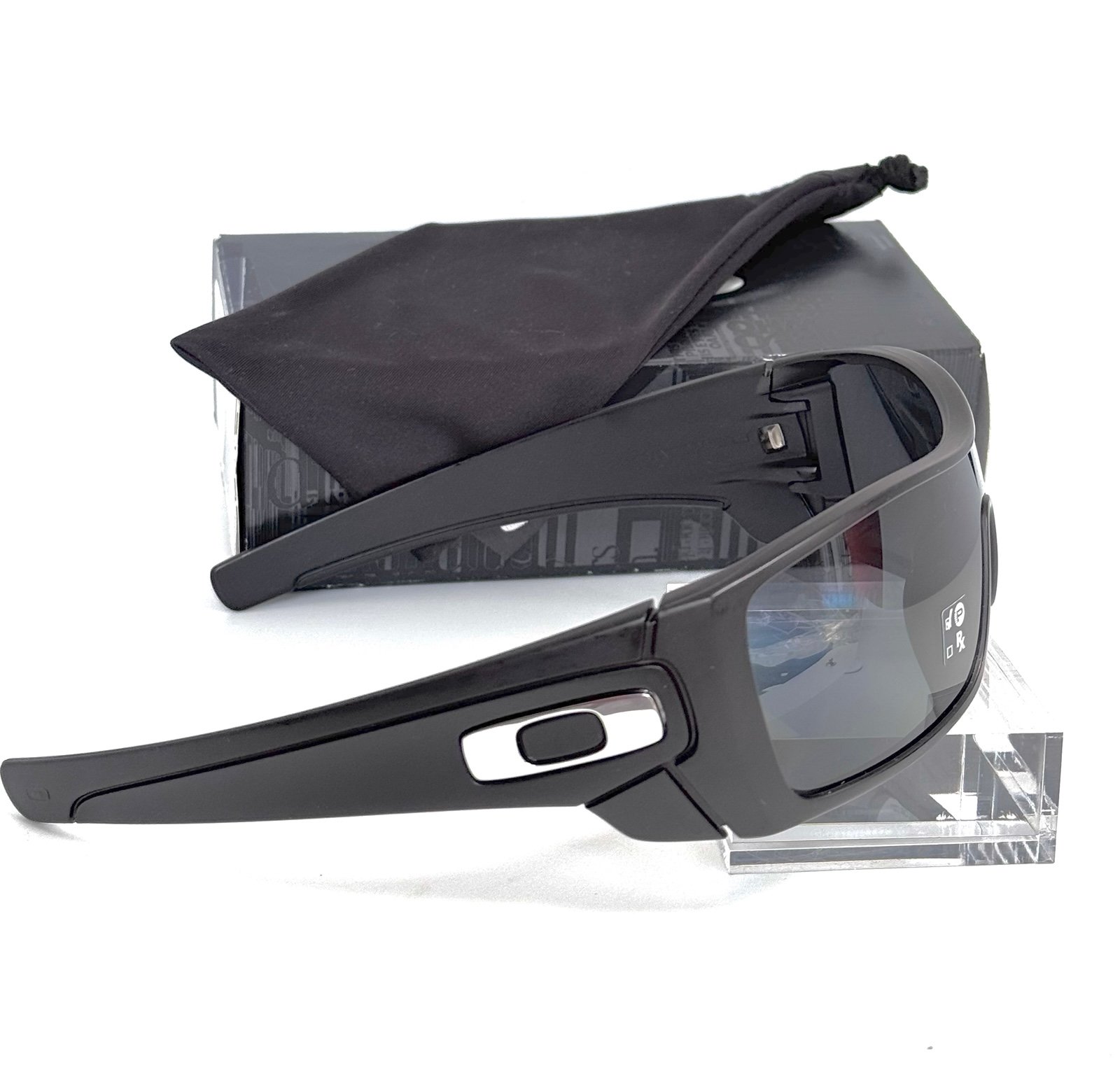 OAKLEY BATWOLF MATTE BLACK POLARIZED LENS SUNGLASSES