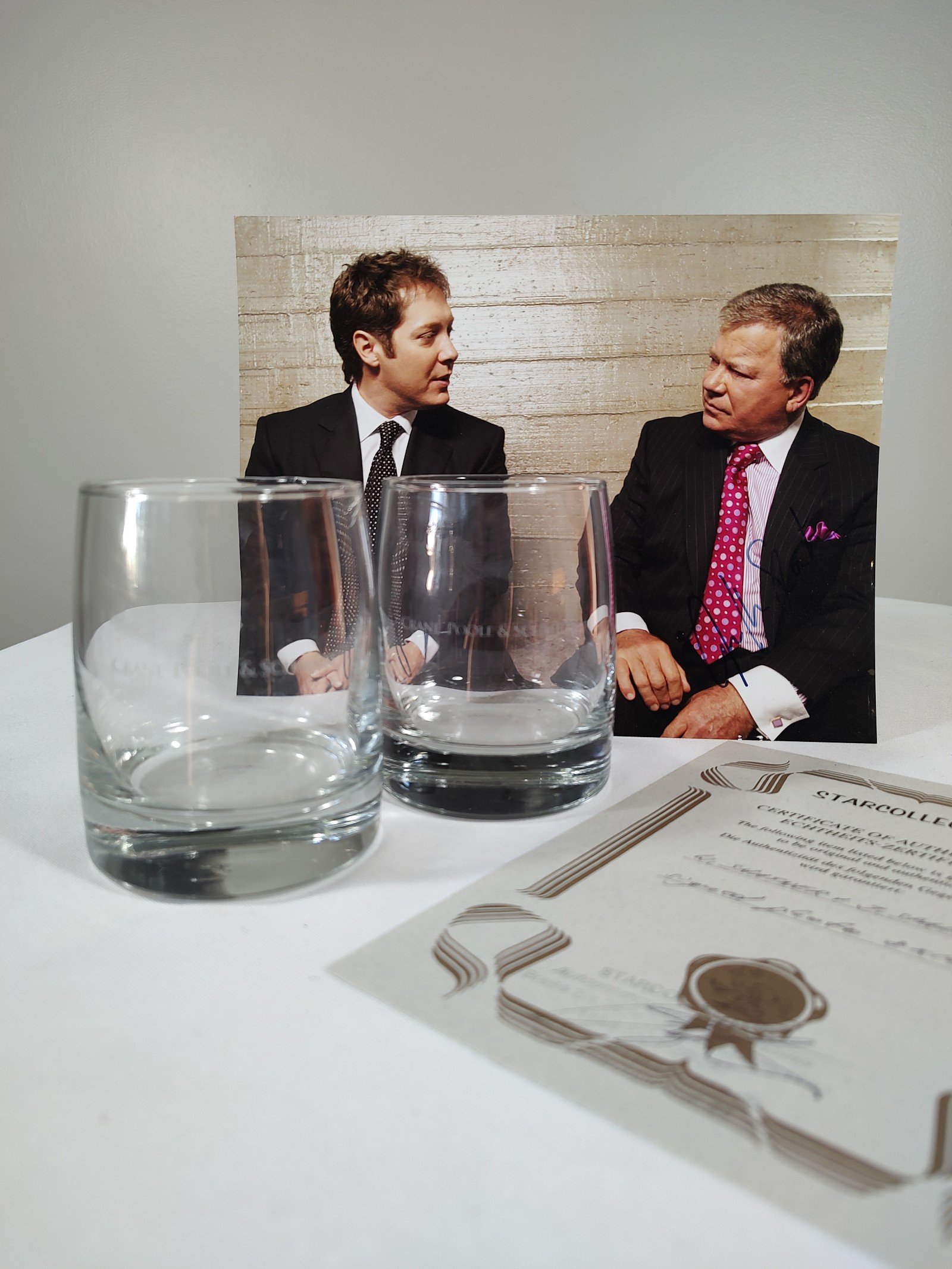 Boston Legal Autographed Photo and Glasses
