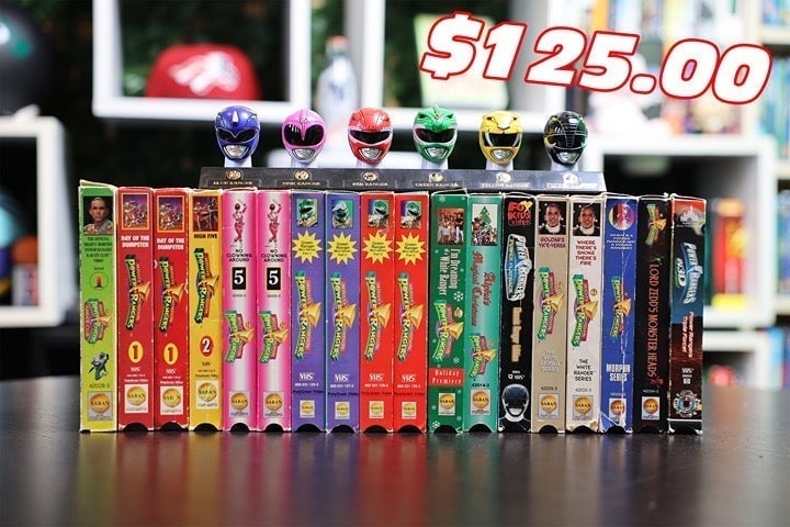 18 Power Rangers VHS To Add To Your COLLECTION! Great For Any Ranger!!