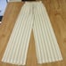 LOVE TREE On the Go Striped Drawstring Pants Womens M Linen Blend Wide Leg NWT