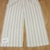 LOVE TREE On the Go Striped Drawstring Pants Womens M Linen Blend Wide Leg NWT
