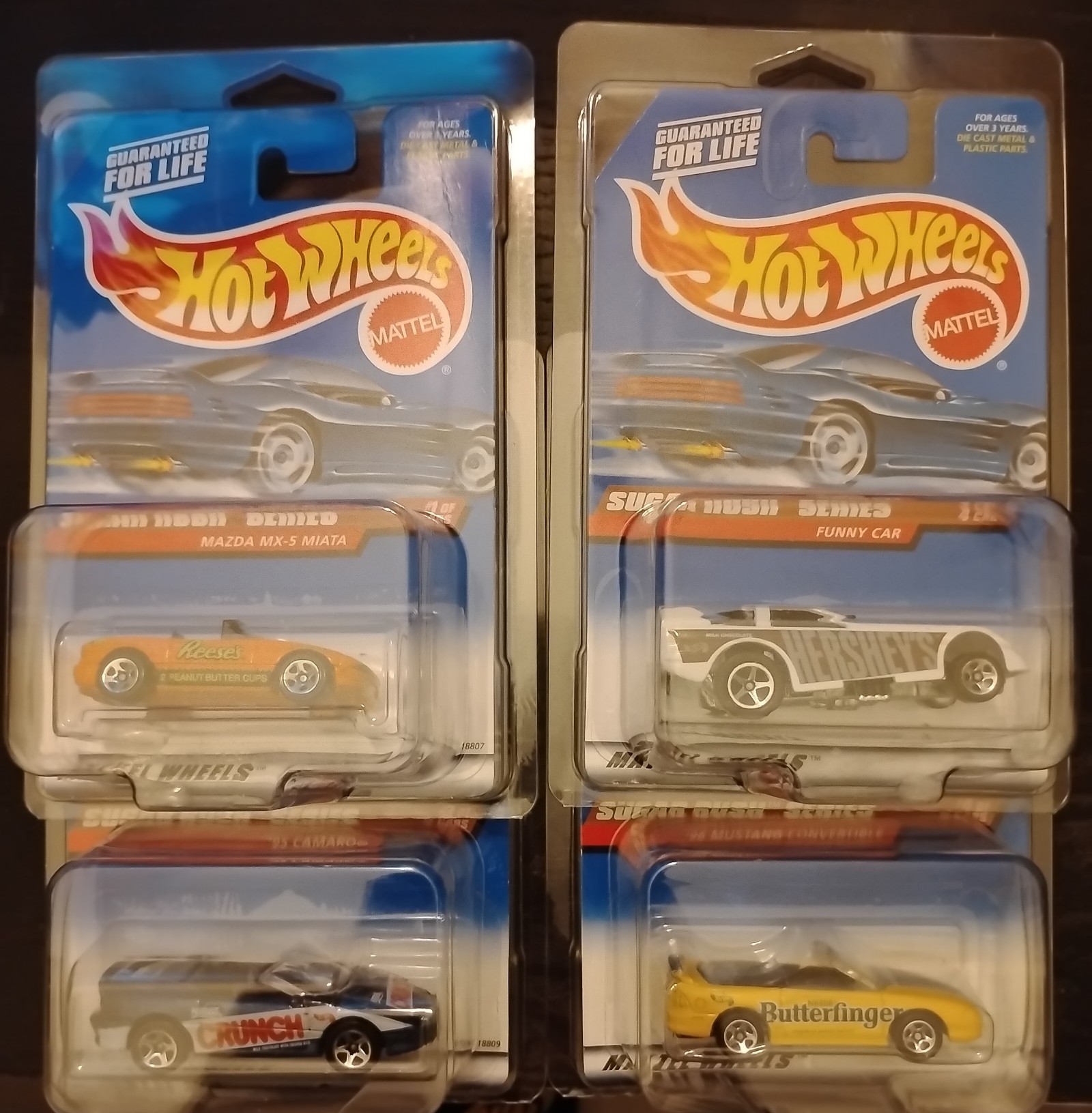 Hot Wheels '97 sugar Rush series 1-4 complete set