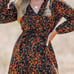 VICI NEW BLACK MULTI COLOR FLORAL ROMPER WITH LACE BACK PANEL SIZE SMALL