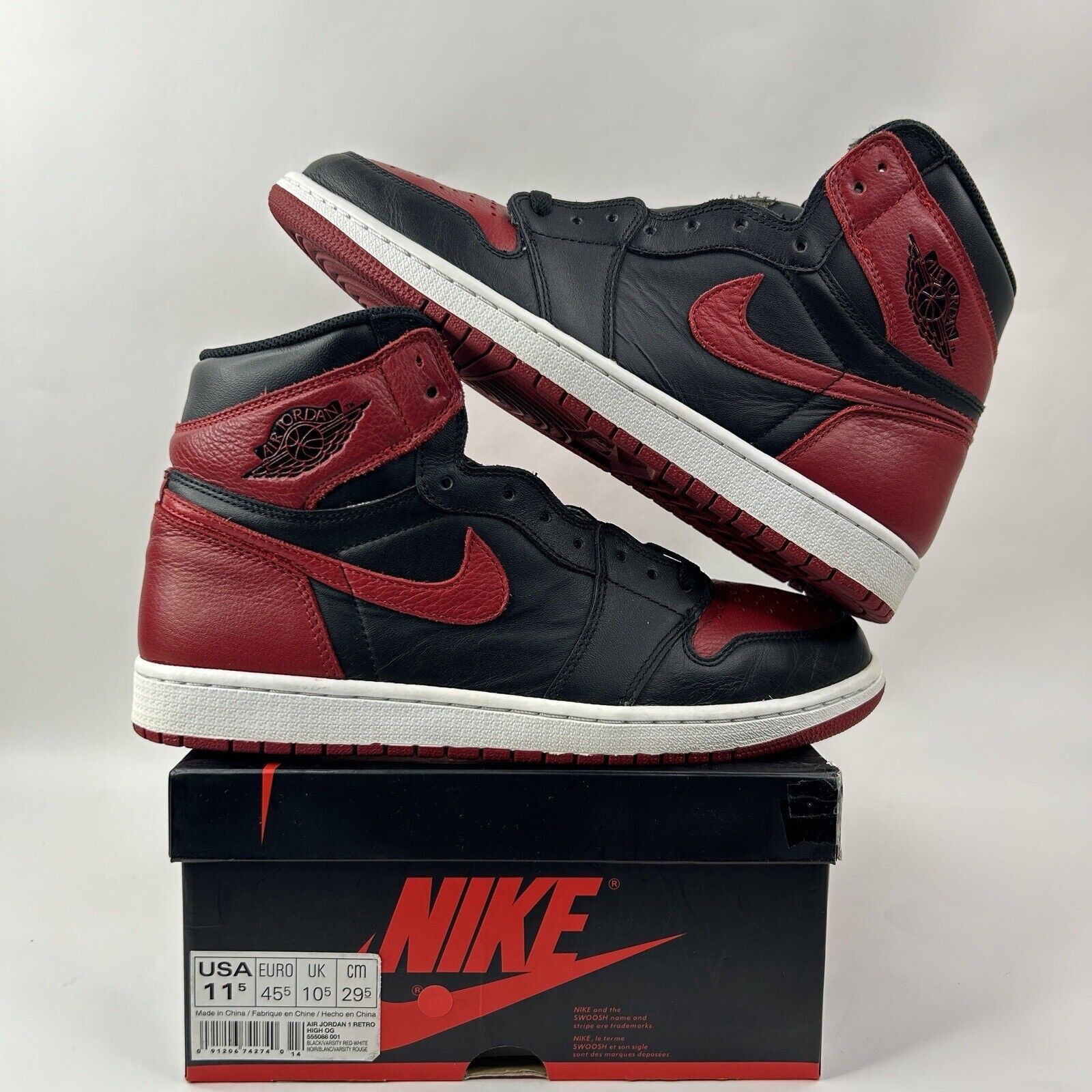 Nike Shoes Air Jordan 1 High OG “Bred/Banned” 2016