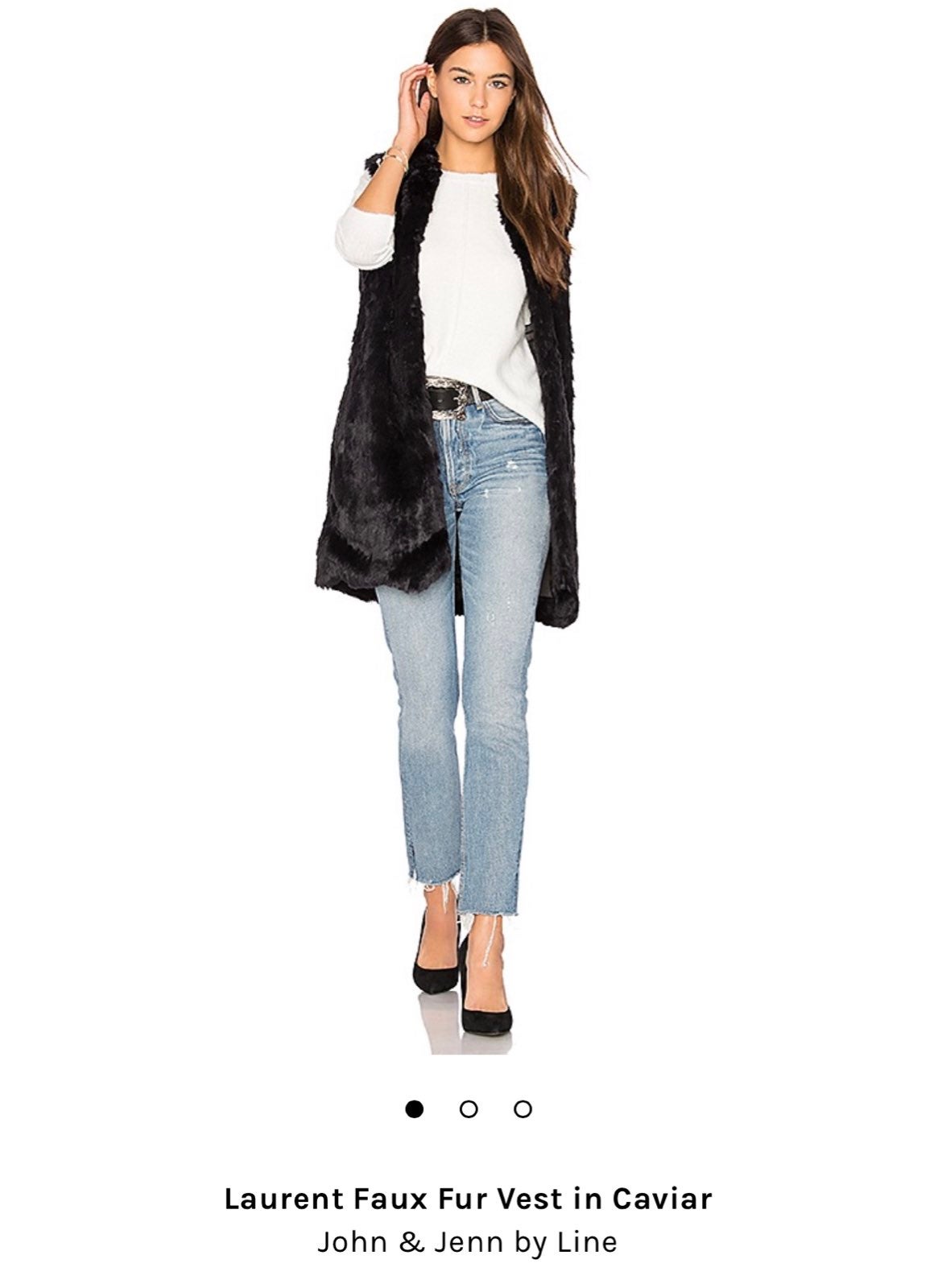 John & Jenn Laurent Faux Fur Vest