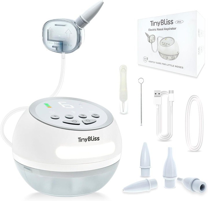 TinyBliss Baby Nasal Aspirator, 75kpa Poweful Suction, High Flow
