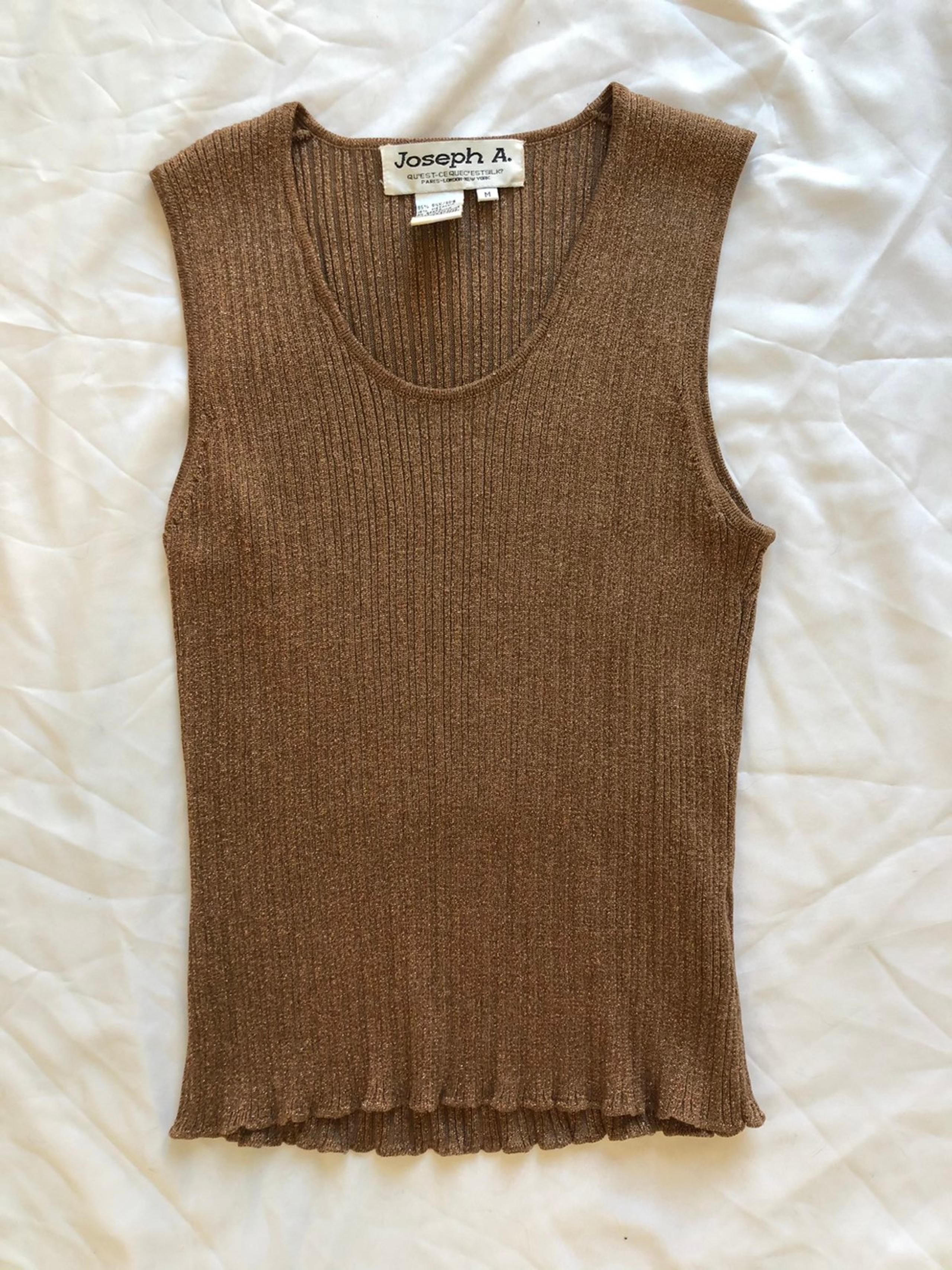 Metallic Joseph A. Tank Top