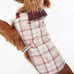 sz L - Barbour Wetherham Tartan Dog Coat in dewberry MSRP90 Lgweight Waterproof