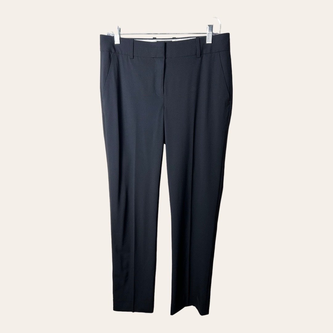 J. CREW WOMEN’S “FAVORITE FIT” TROUSERS SIZE 6 BLACK IN COLOR POCKETS ZIPPER