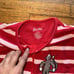 NICK & NORA Sock Monkey Zip Up One Piece FOOTIE PAJAMAS Women SZ S Pockets