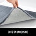 Gorilla Grip Thick Striped Memory Foam Soft Absorbent Velvet Bathroom Mats 24x17