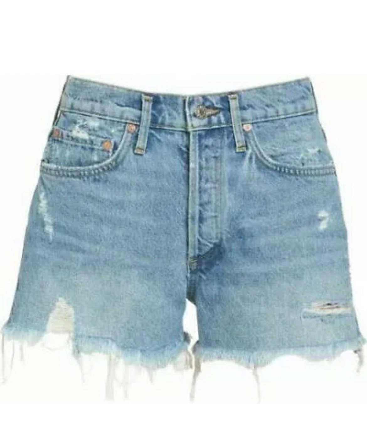 AGOLDE WOMEN PARKER DISTRESSED SHORT