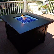 Fire Pit Glass Rocks For Fireplace Crystals 10 lb Good For Propane Or Gas