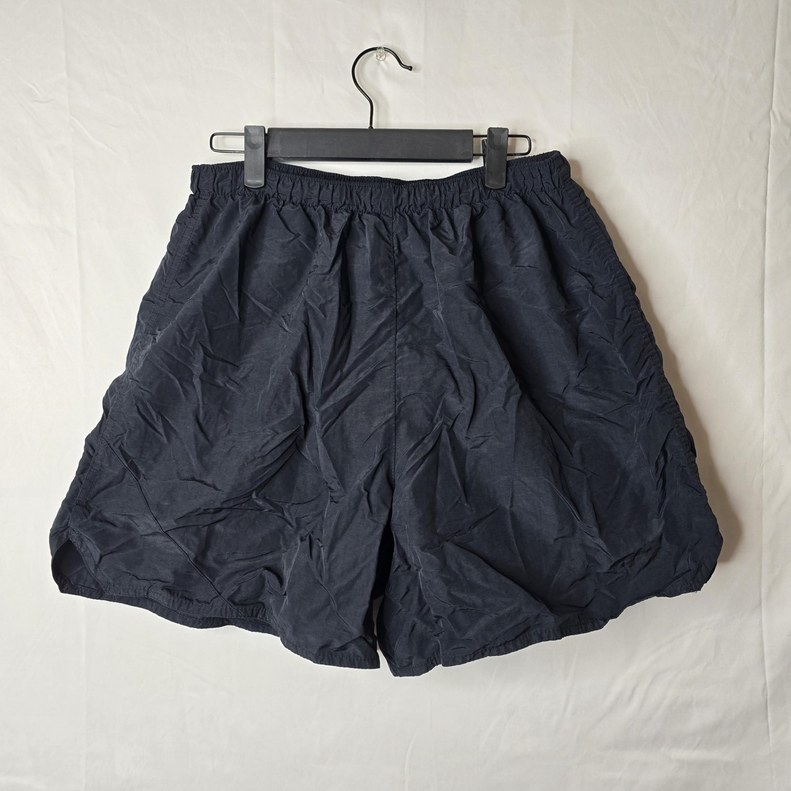 Soffe Mens Physical Fitness Shorts Trunks Size L Black Nylon Athletic