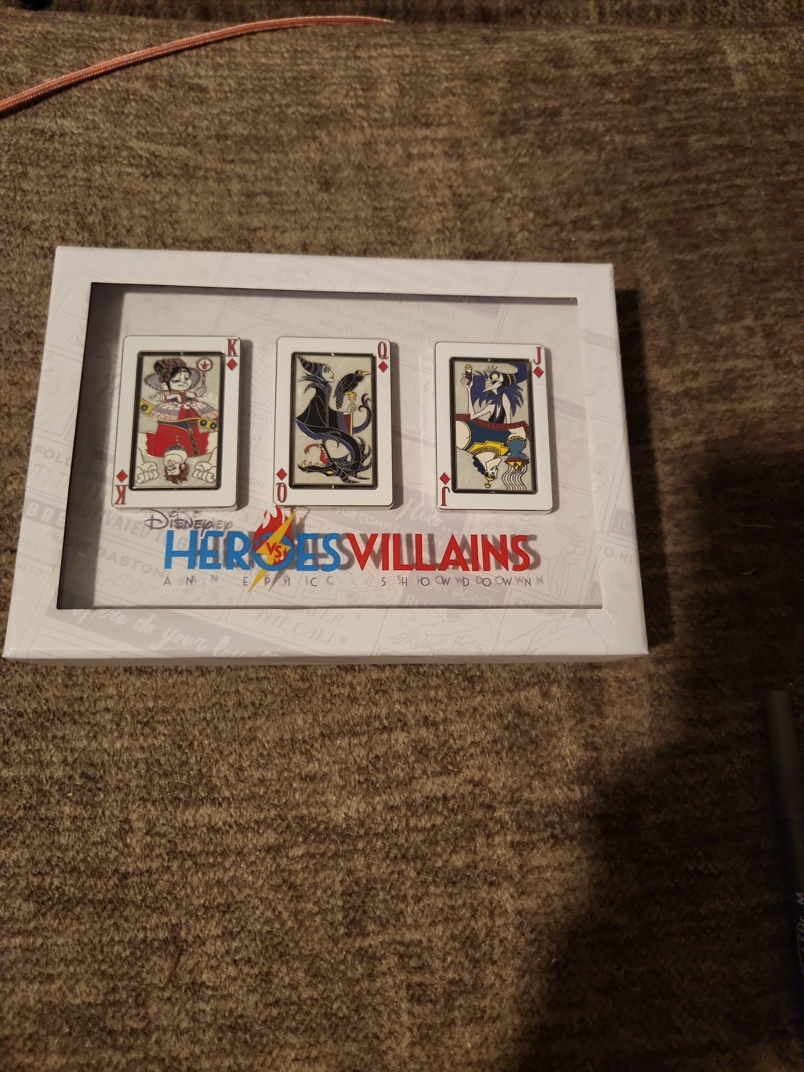 Disney 2021 Heroes Vs Villians 3 piece pin set