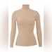 SKIMS Fits Everybody Funnel Neck Top | Clay | Size M
