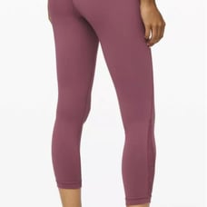 NWT Lululemon Sz 6 Wunder Under HR Crop 23” Flk Plum Flocked Everlux 108 Floral