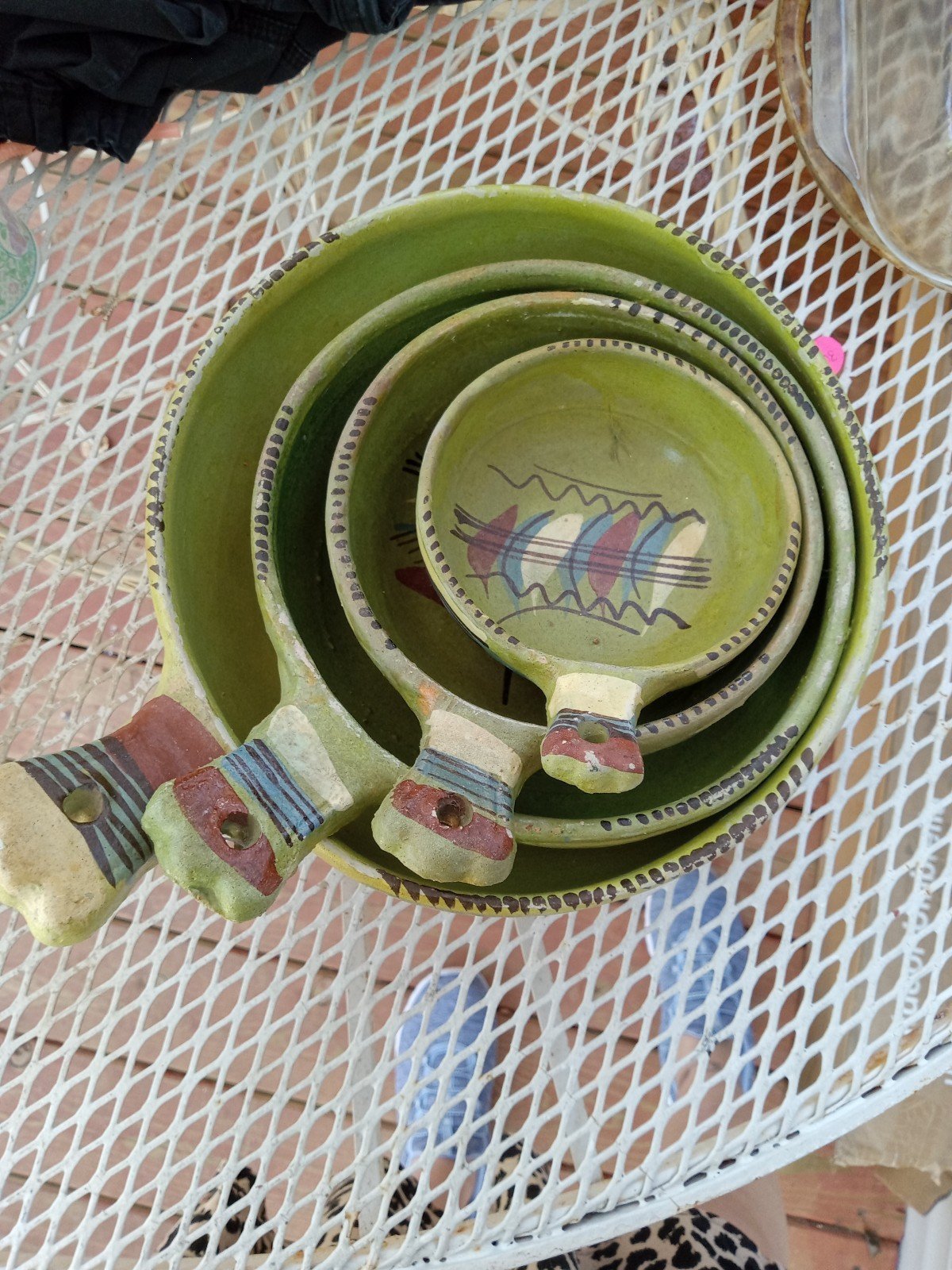 Handmade antique dish bowls