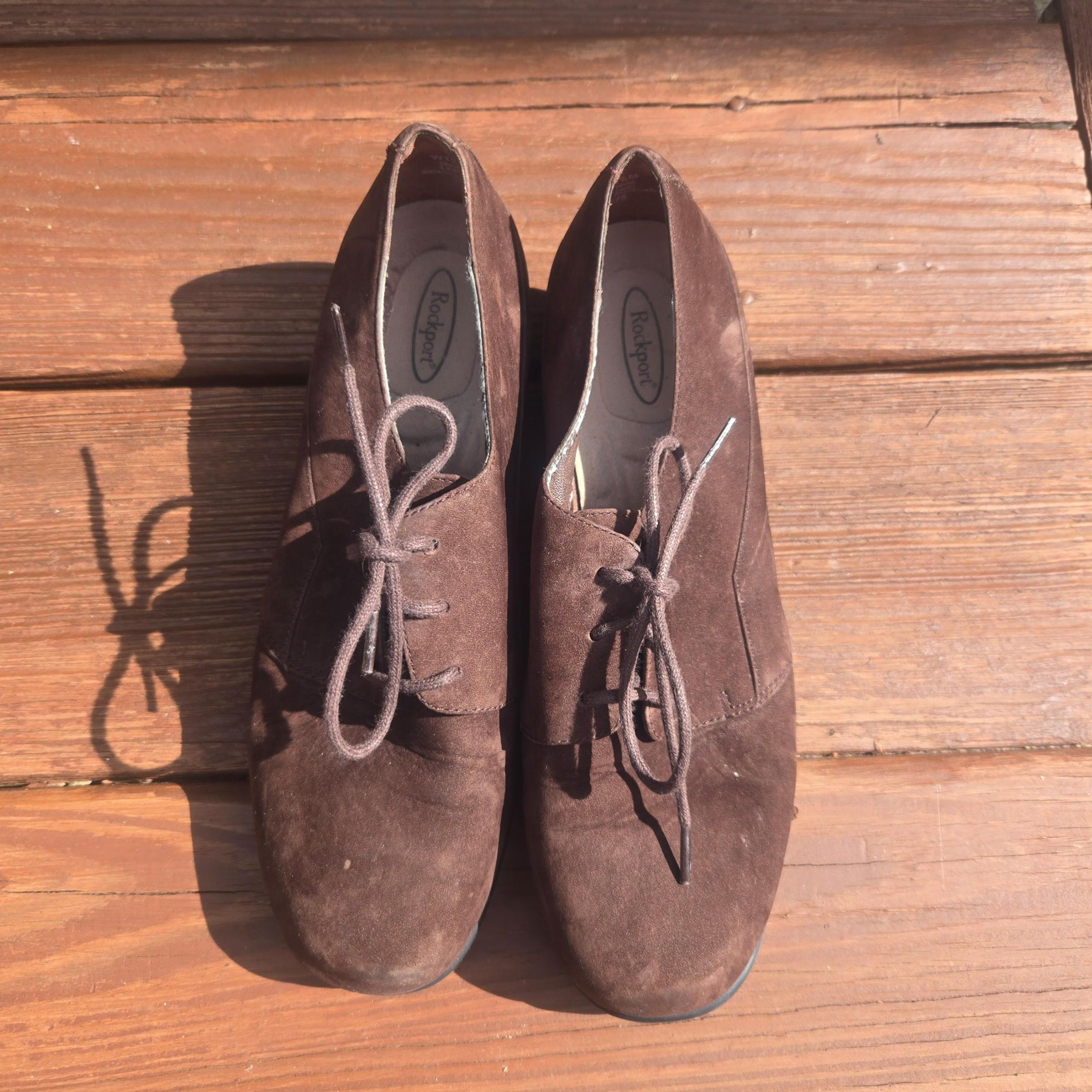 Rockport- Womens- Brown Suade- Loafers- Shoes- Size 6M