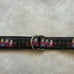 J. McLaughlin Monkey Brown Animal Print Fabric Belt Brown Gold Tone Buckle M