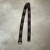 J. McLaughlin Monkey Brown Animal Print Fabric Belt Brown Gold Tone Buckle M