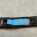 J. McLaughlin Monkey Brown Animal Print Fabric Belt Brown Gold Tone Buckle M