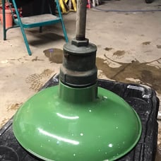 Antique industrial pendant light