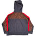 MONROW Supersoft Fleece Print Block Pullover Hoodie In Leopard & Faded Black