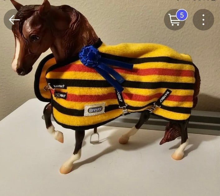 breyer horse w/ Blanket and saddle