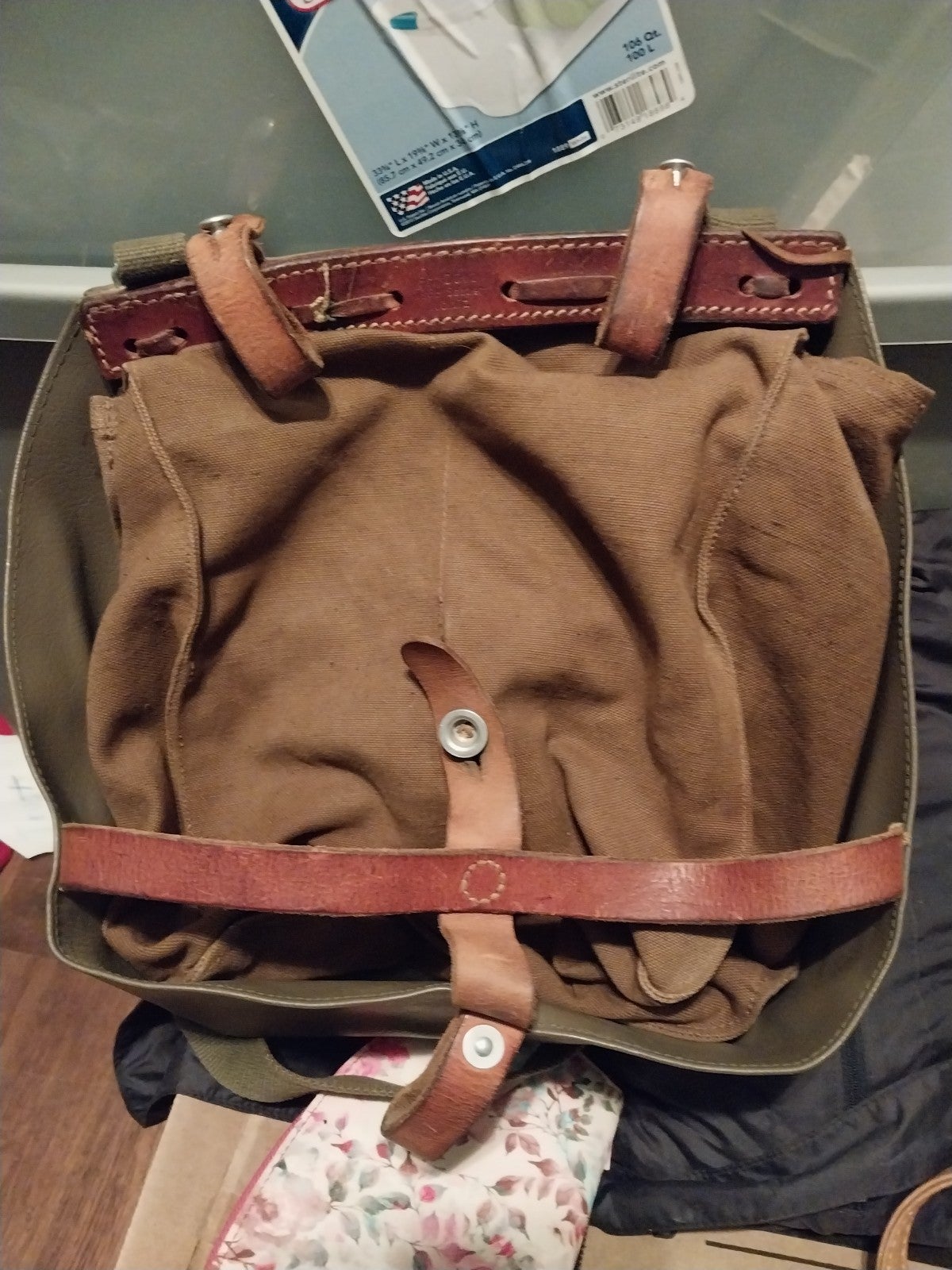 Swiss army bread bag or rutsack
