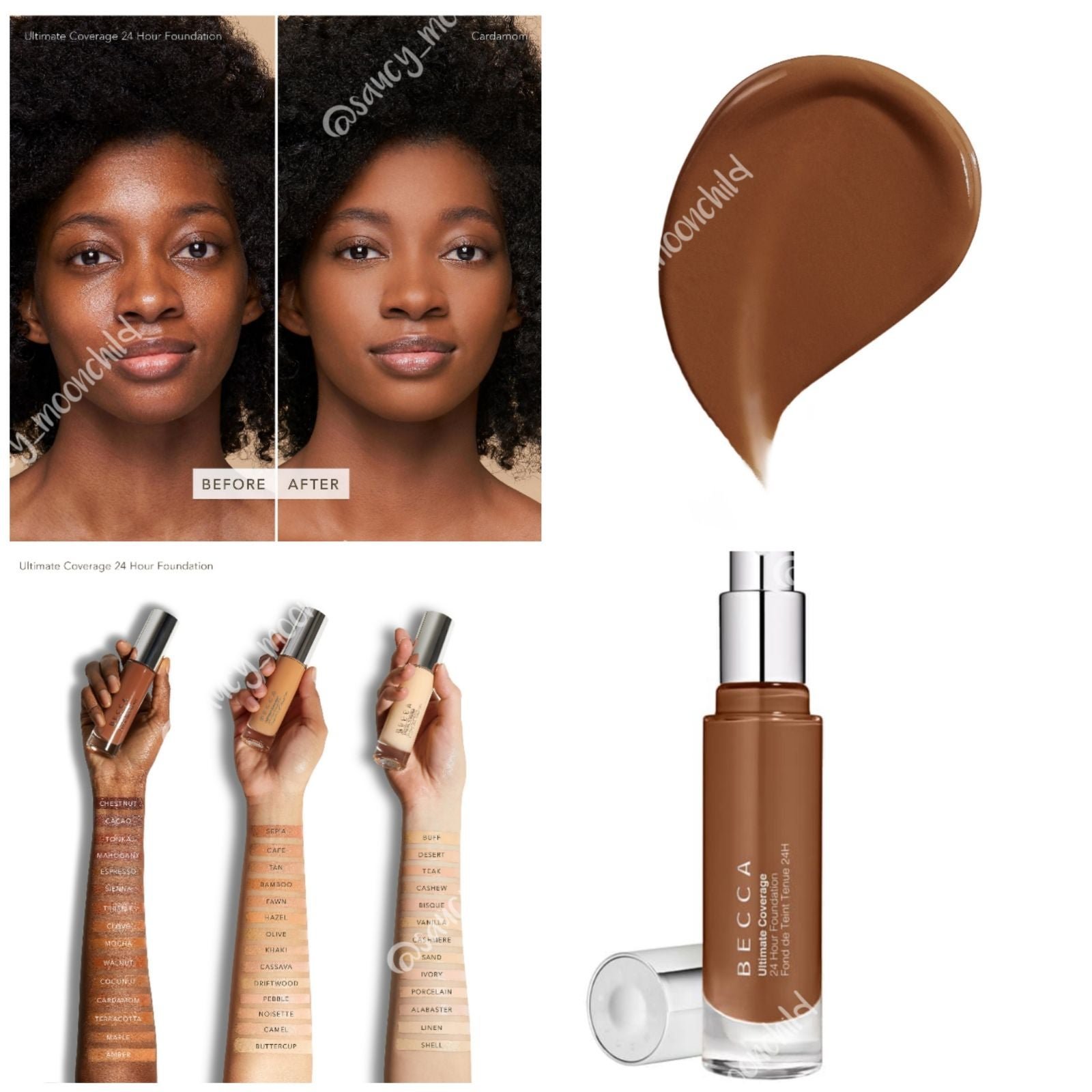 NWT • BECCA • ULTIMATE COVERAGE FOUNDATION - CARDAMON 24Hr Coverage