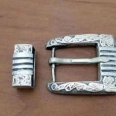 ● Vintage Sterling Silver Belt Buckle