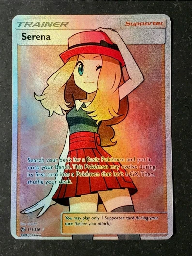 Custom Holographic Pokemon Trainer Card