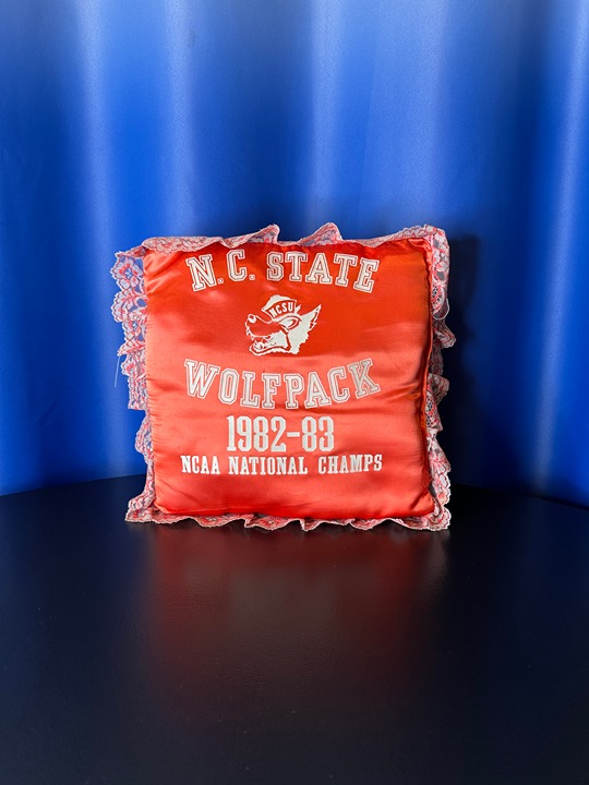 Vintage NC State Wolfpack - 1982-83 National Champions - Souvenir Pillow (Used)