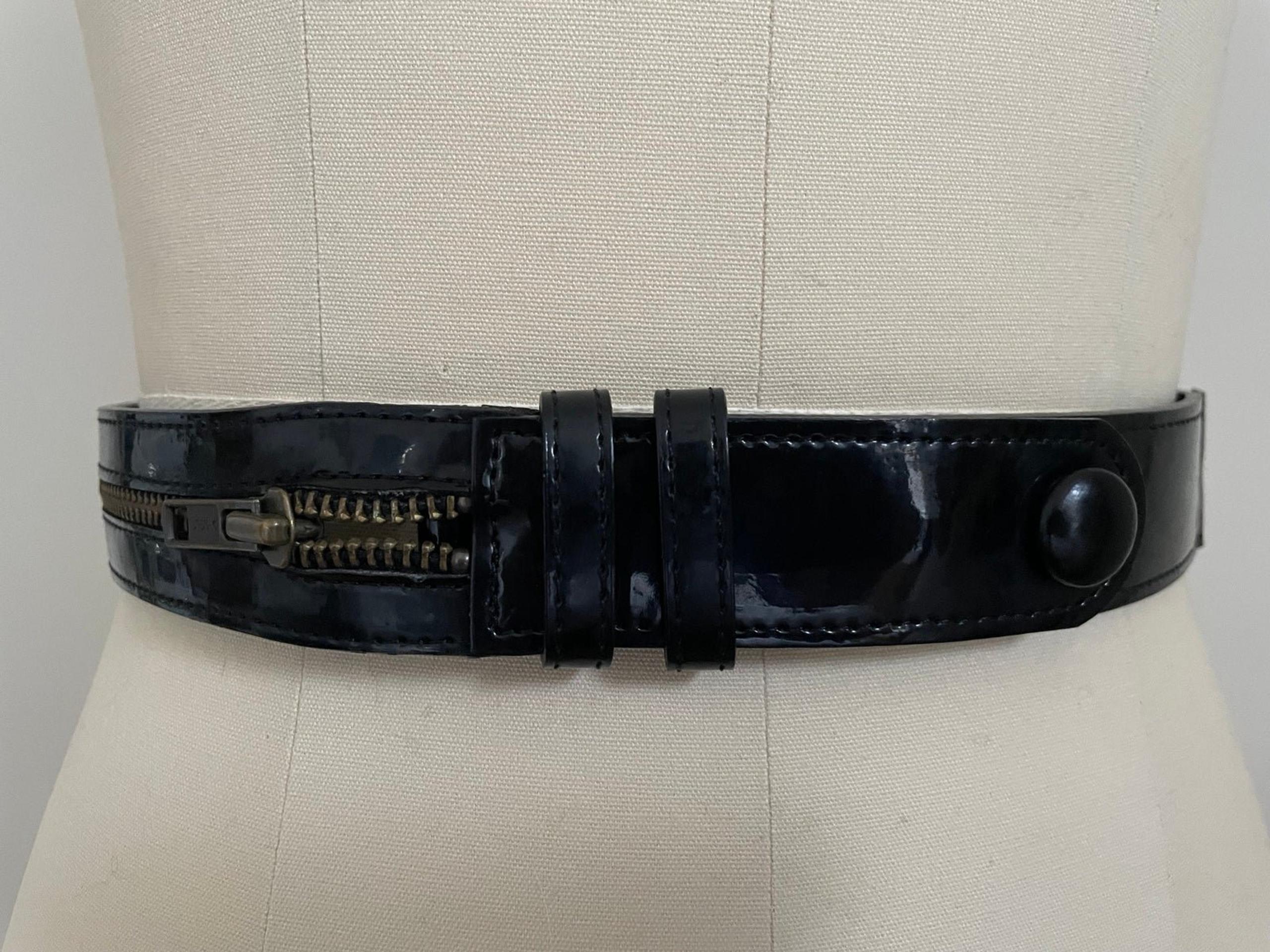 Twinkle by Wenlan black patent belt, XS