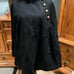 Black Wool, Fully Lined cape with 4 buttons down the side