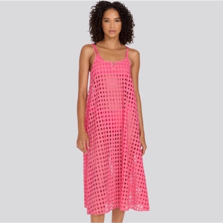 NWT SOLID & STRIPED Eyelet Annika Midi Dress