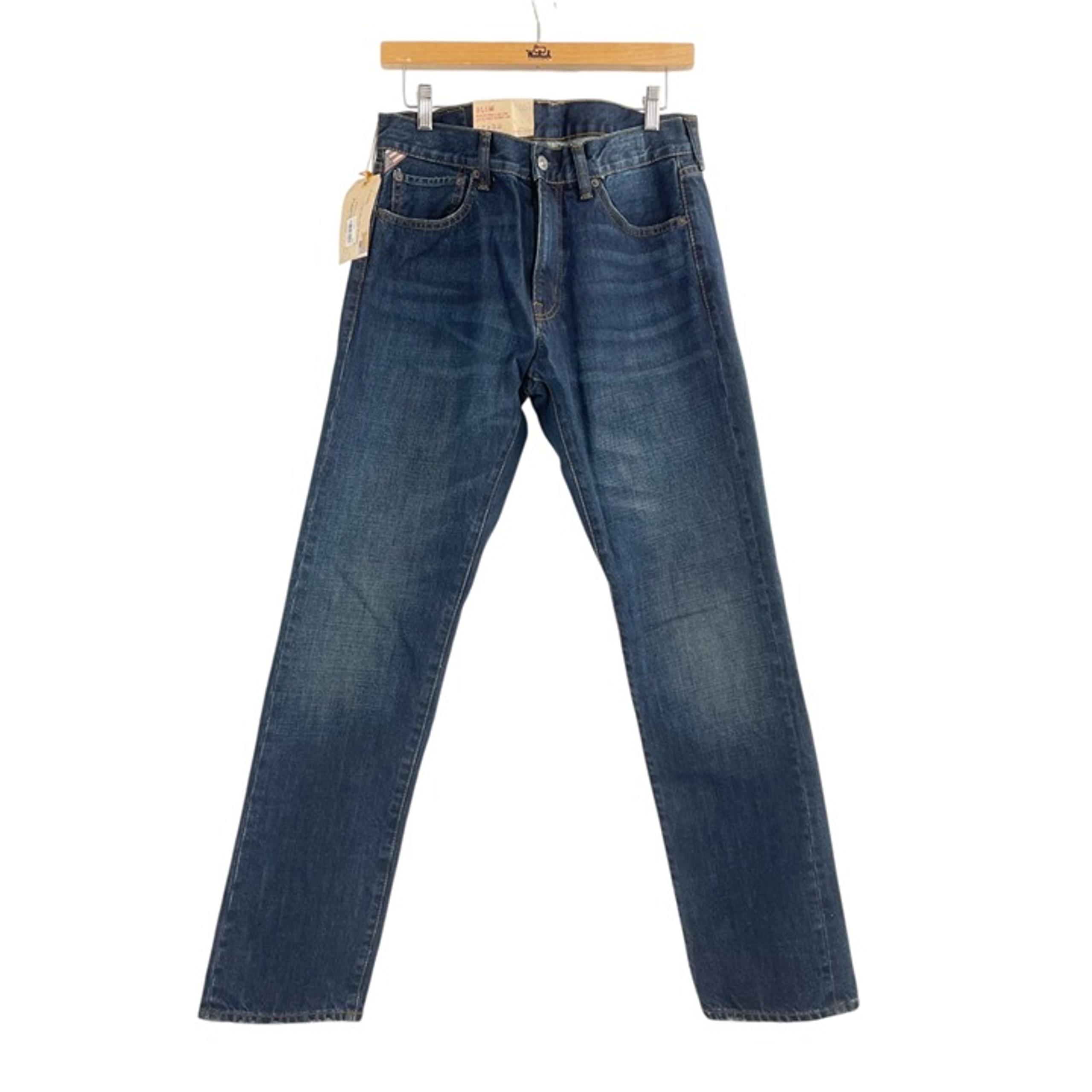 NWT Denim & Supply Ralph Lauren Slim Dark Wash Jeans Mens Size 33x32 100% Cotton