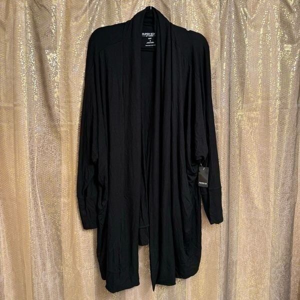 Torrid Black Super Soft Cardigan Dolman Sleeve Open Front 2X 18/20 NWT
