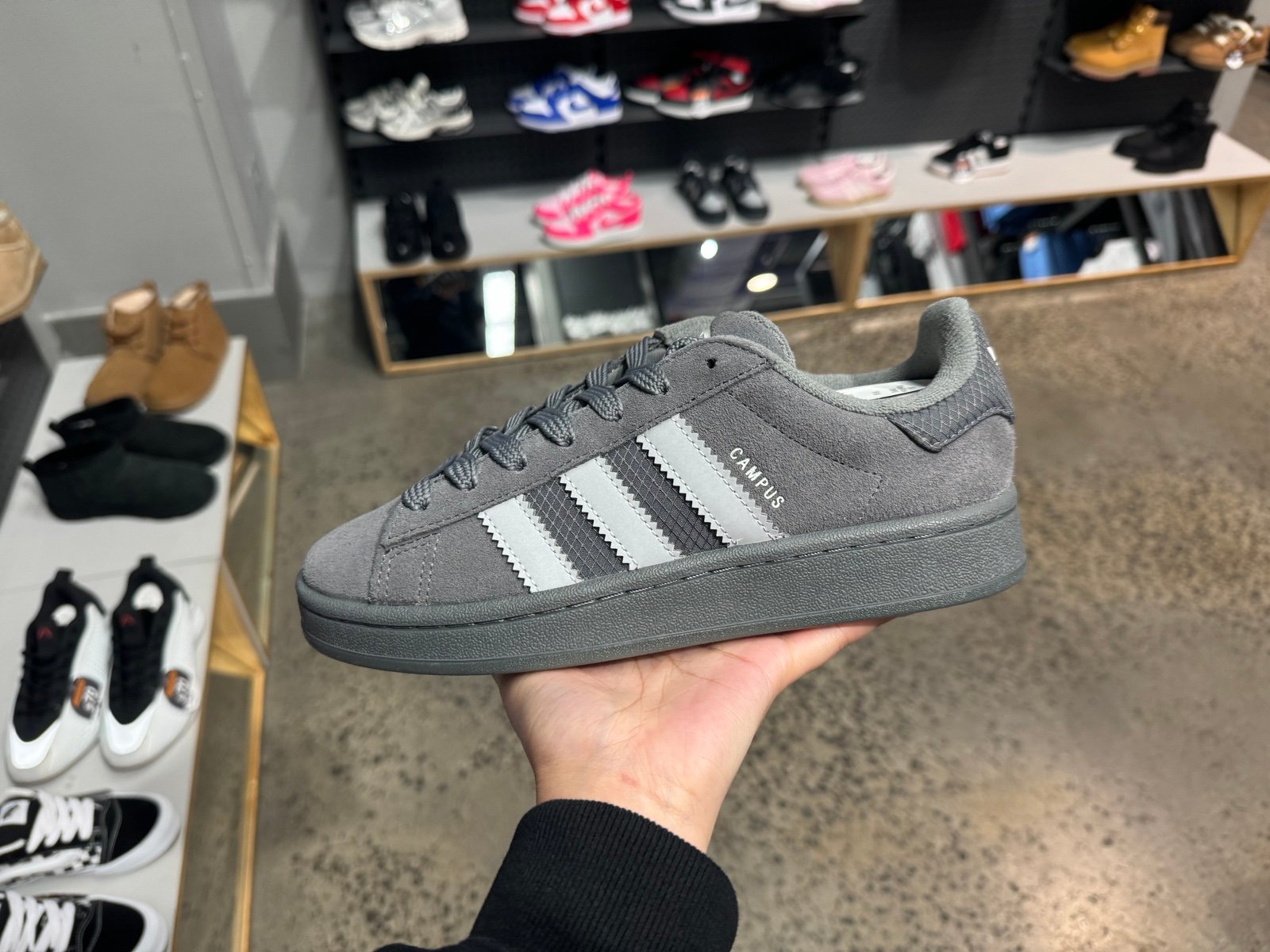 HP3654 Adidas Original Campus Casual Grey Grade School 7Y