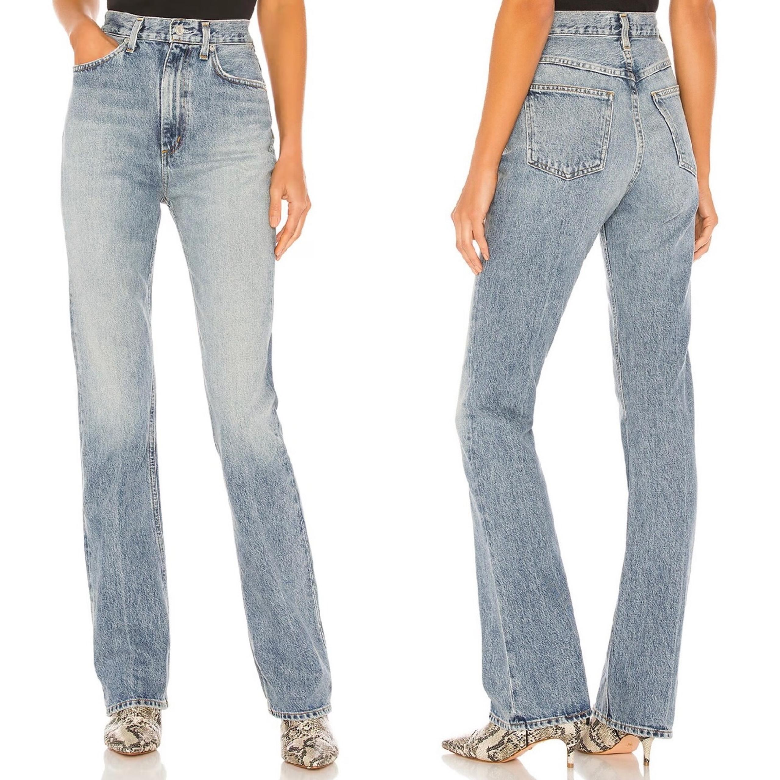 AGOLDE Flare Jeans Size 23 Clamour Stretch Denim High Rise Blue Women’s