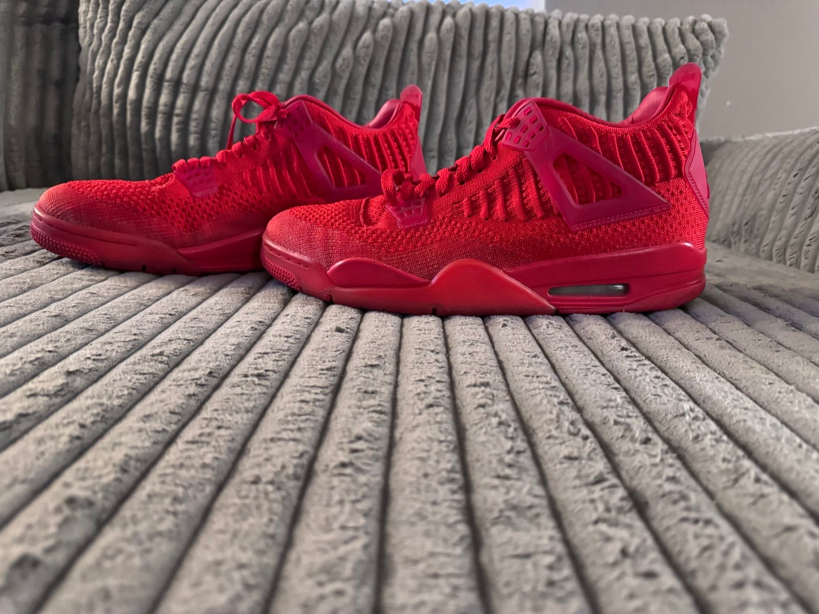 Nike Air Jordan 4 Retro Flyknit Red Mens Size 11.5