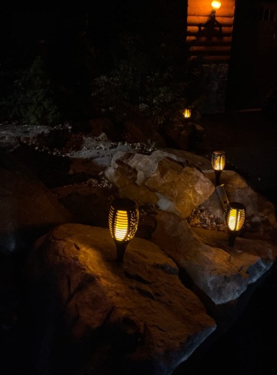 6-Pack 66LED 41IN Solar Flame Torch (Super Larger Size & Upgraded Vivid Flame)