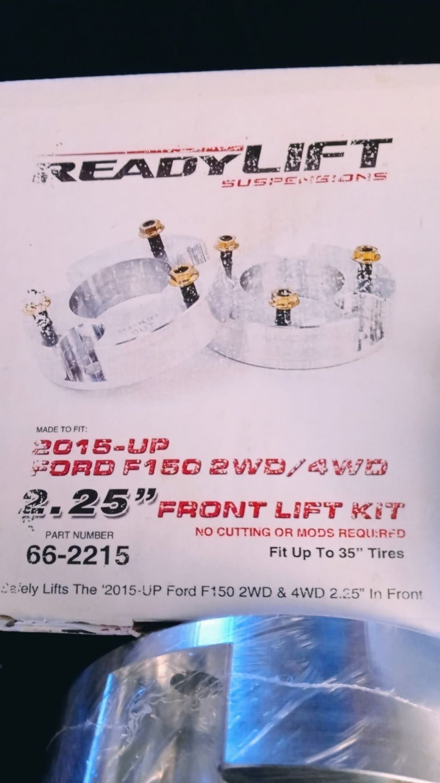 2.25 Front end suspension lift 2015 For