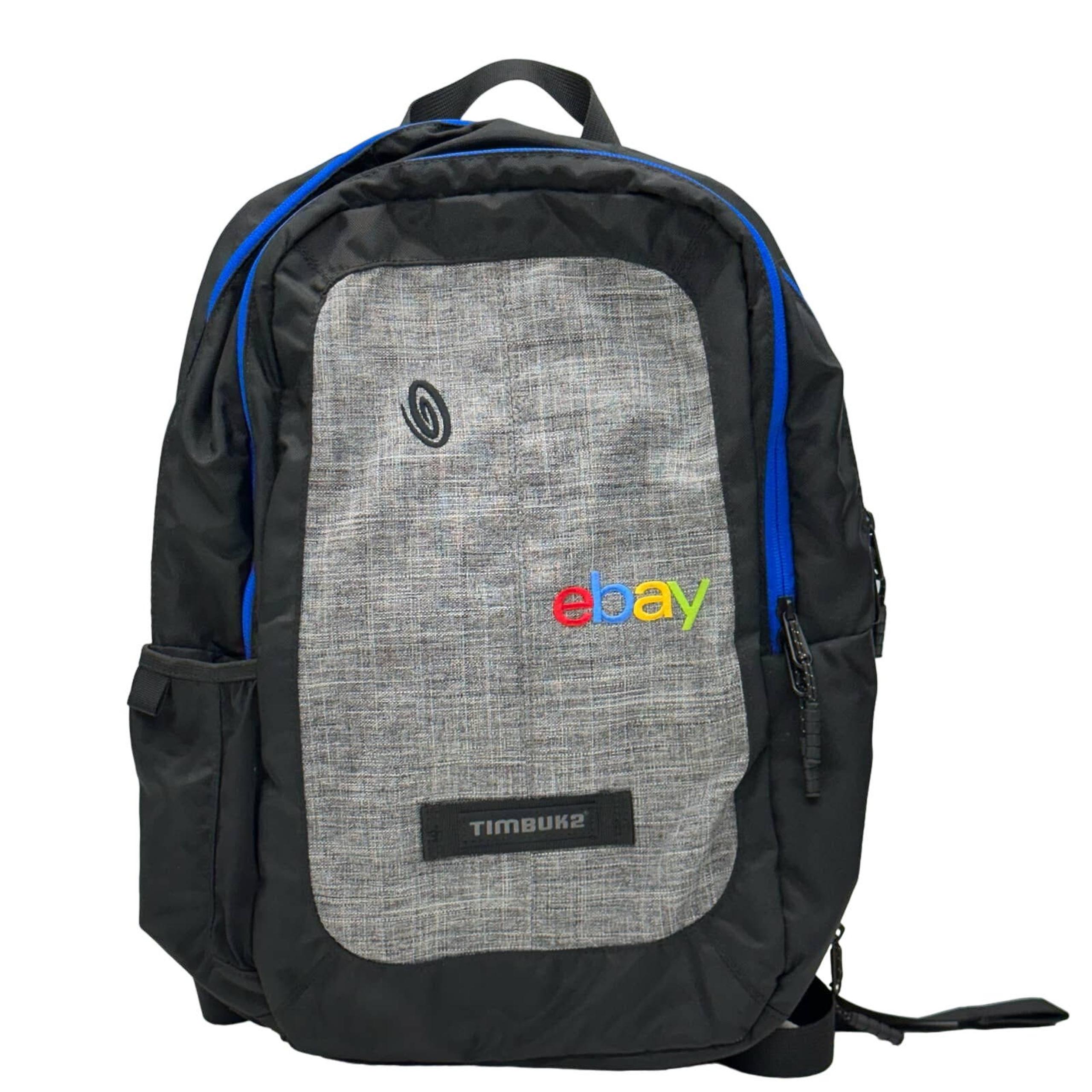 TimBuk2 Laptop Backpack EBay Company Logo Bag Black Blue